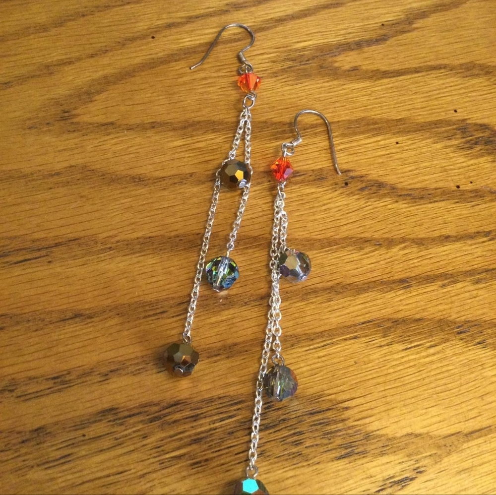 Multicolor crystal earrings